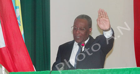 Le Premier Vice-Président de la République prêtant serment