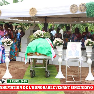 Cérémonie d’inhumation de l’Honorable Venant Sinzinkayo à Gishubi