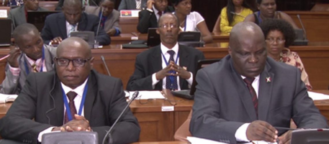 Vue partielle de la délégation burundaise