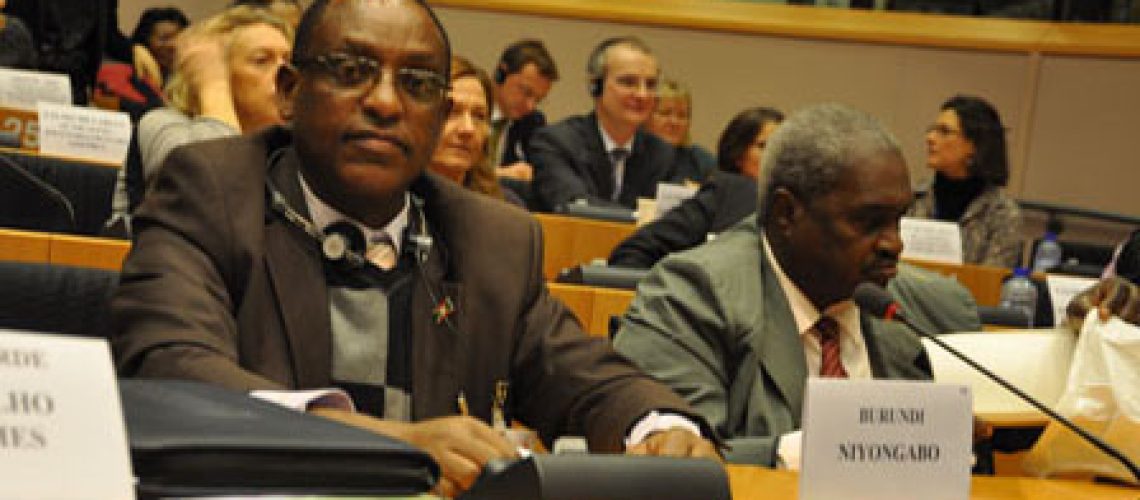 Le Chef de la Délégation burundaise, l’Honorable Anicet NIYONGABO, lors de la 30ème Session Paritaire ACP-UE