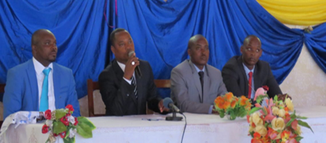 Le 2ème Vice Président de l’Assemblée Nationale s’exprimant au cours de la réunion.